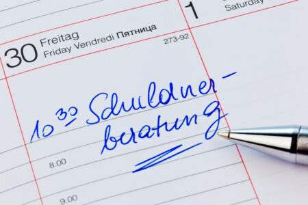 Kalendernotiz Schuldnerberatung